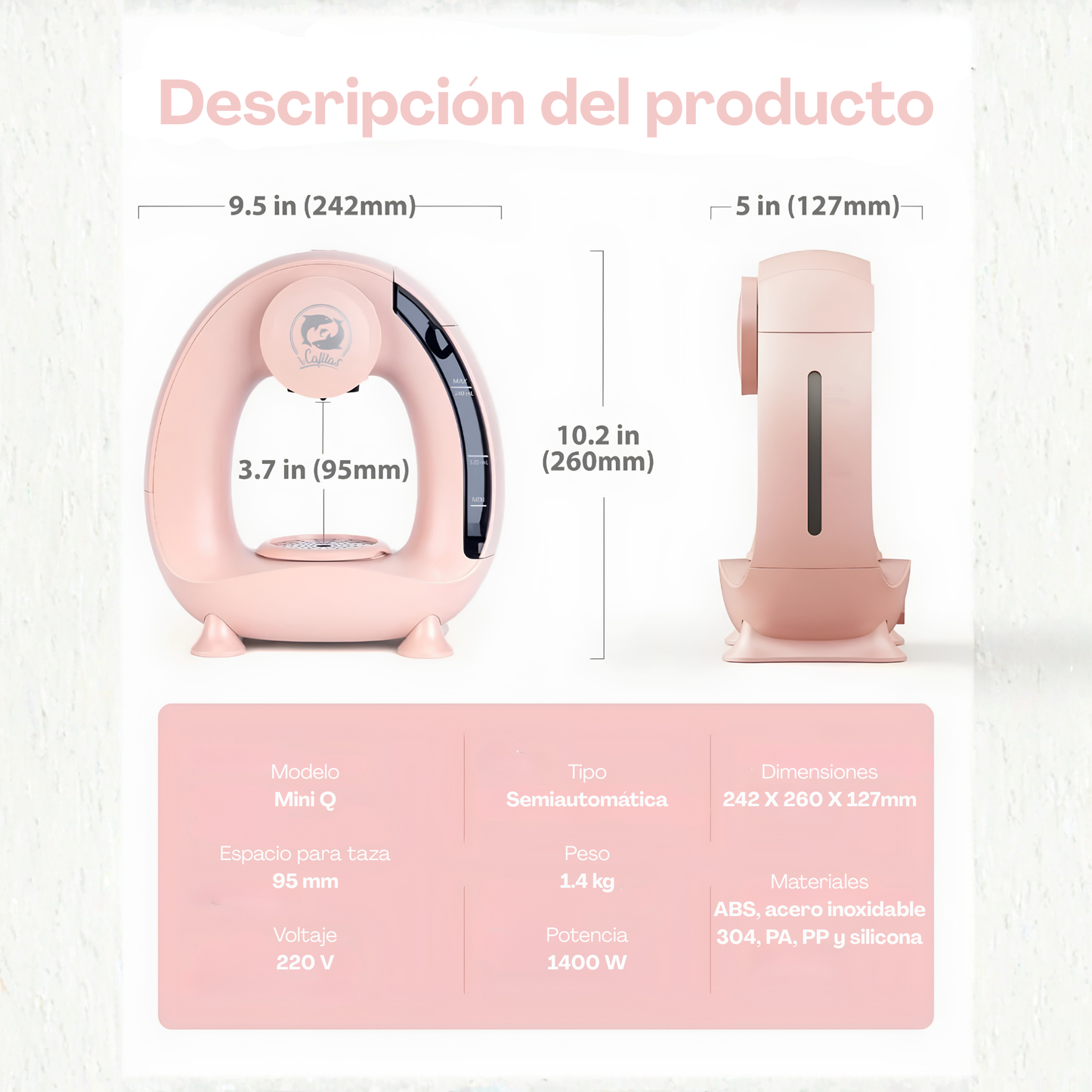Máquina café 3 en 1 (Sobre, grano y té)